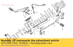 Aquí puede pedir conjunto de resorte, pedal de freno de Honda , con el número de pieza 46515KY2700: