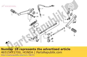 Honda 46515KY2700 conjunto de resorte, pedal de freno - Lado inferior