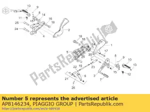 Piaggio Group AP8146234 retaining bracket - Left side