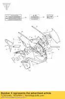 T2301649, Triumph, moldura de pantalla inferior de panel triumph sprint gt sprint st 208167 > 1050 2005 2006 2007 2008 2009 2010 2011 2012 2013, Nuevo