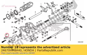 honda 24670HM8A40 braccio comp., mandrino cambio secondario - Il fondo