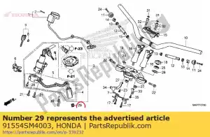 honda 91554SM4003 holder, bracket (red) - Bottom side