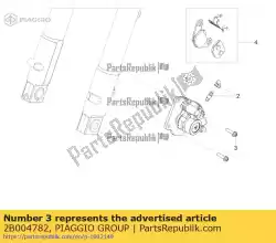 Aquí puede pedir tornillo de cabeza hexagonal con brida m8x35 de Piaggio Group , con el número de pieza 2B004782: