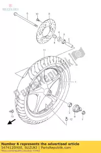 suzuki 5474120H00 spacer comp, fro - Il fondo