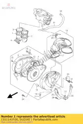 Here you can order the pipe,intake no. From Suzuki, with part number 1311141F00: