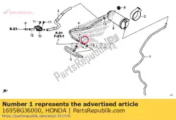Aqui você pode pedir o junta, tubo de combustível em Honda , com o número da peça 16958GJ6000: