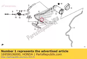 honda 16958GJ6000 joint, fuel tube - Bottom side