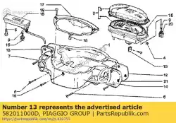 Aquí puede pedir proteccion de Piaggio Group , con el número de pieza 582011000D: