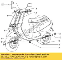 581682, Piaggio Group, Speedom. transmissão. Piaggio ZIP RST Pigmentato 2T AC 50 1999 Fast Rider 1996 25 KM/H 1997 1998 , Novo