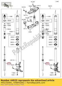 kawasaki 440230081 zestaw cylindrów-widelców zg1400caf - Dół