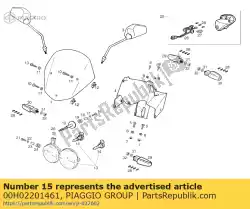 Aqui você pode pedir o bobina reguladora em Piaggio Group , com o número da peça 00H02201461: