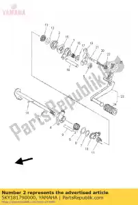 yamaha 5KY181790000 guider - La partie au fond