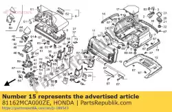 Aqui você pode pedir o moldagem, l. Lado do tronco * n em Honda , com o número da peça 81162MCA000ZE: