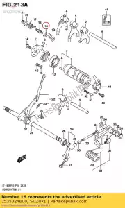 suzuki 2535024B00 bouchon, engrenage sh - La partie au fond