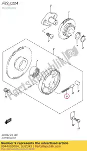 suzuki 0944003004 spring - Bottom side