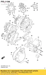 suzuki 1197117E70 bouchon de remplissage d'huile moteur - La partie au fond