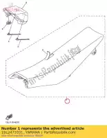 1SL2471031, Yamaha, ensemble siège unique yamaha wr250f wr450f yz250fx yz250f cross country yz450fx 250 450 , Nouveau