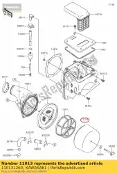 Tutaj możesz zamówić wk? Ad-filtr powietrza kdx200-h2 od Kawasaki , z numerem części 110131260: