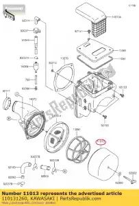 kawasaki 110131260 wk?ad-filtr powietrza kdx200-h2 - Dół