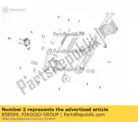 858509, Piaggio Group, placa de suporte lateral aprilia  dorsoduro zd4kb000 zd4kbu00 zd4sm000, zd4sma00, zd4smc00, zd4smc01 zd4tv000, zd4tv001, zd4tva00, zd4tva01, zd4tvc00,  750 900 1200 2008 2009 2010 2011 2012 2013 2015 2016 2017 2018 2019 2020 2021, Novo