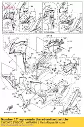 Here you can order the cover 7 from Yamaha, with part number 1WDXF11W00P2: