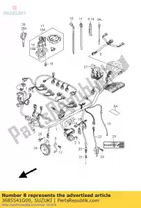 Suzuki 3685541G00 fil, peigne arrière - La partie au fond