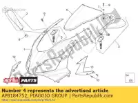 AP8184752, Piaggio Group, Parabrisa     , Novo