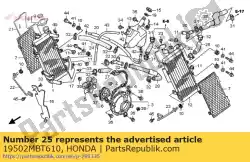 Aqui você pode pedir o mangueira, l. Radiador superior em Honda , com o número da peça 19502MBT610: