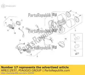 Piaggio Group AP8212937 câblage de feu arrière harn. - La partie au fond