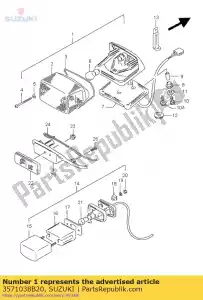 Suzuki 3571038B20 lamp assy - Onderkant