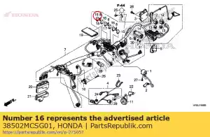 Honda 38502MCSG01 comp. relé, potência (micro - Lado inferior