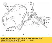 46632303032, BMW, randbescherming - 1850 mm bmw  750 1000 1984 1985 1986 1987 1988 1989 1990 1991 1992 1993 1994 1995 1996, Nieuw