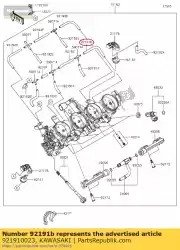 Qui puoi ordinare tubo da Kawasaki , con numero parte 921910023: