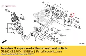 honda 52462KZZ900 kraag c, kussenarm - Onderkant