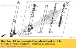 Qui puoi ordinare etichetta da Honda , con numero parte 51496MR7003: