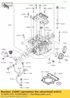 110041249, Kawasaki, tête de joint klx250-d1 kawasaki  d klx ninja z 125 250 1993 1994 1995 1996 1999 2009 2010 2011 2012 2013 2014 2015 2016 2017 2018 2019 2020 2021, Nouveau