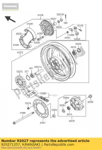 kawasaki 920271257 ko?nierz, 17,2x30x24,5 er250-b1 - Dół