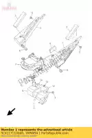 5LV217110000, Yamaha, capa, lado 1 yamaha fzs 1000 2001 2002 2003 2004 2005, Novo