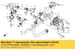 Qui puoi ordinare copertura, termo da Honda , con numero parte 19315MW4000: