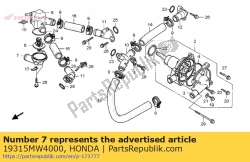 Hier finden Sie die abdeckung, thermo von Honda. Mit der Teilenummer 19315MW4000 online bestellen: