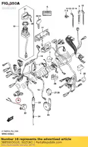 Suzuki 3885003G10 terminal, potencia - Lado inferior