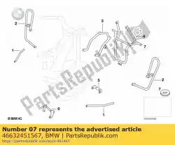 Here you can order the rubber grommet from BMW, with part number 46632451567: