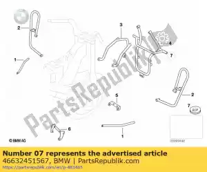 bmw 46632451567 rubberen doorvoertule - Onderkant