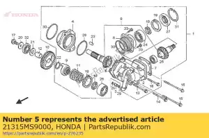 Honda 21315MS9000 shim,final drive - Bottom side