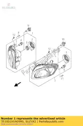 geen beschrijving beschikbaar op dit moment van Suzuki, met onderdeel nummer 3510010GA0999, bestel je hier online: