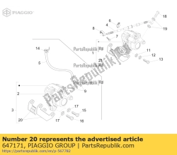 Aprilia 647171, Pastilhas de freio, OEM: Aprilia 647171