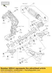 Tutaj możesz zamówić shockabsorber, bia? Y zr1000fe od Kawasaki , z numerem części 450140468EH: