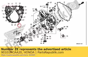 Honda 90101MCAA20 perno, brida, 8x45 - Lado inferior