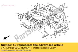 honda 17172MN5000 tube, entrée d'air (g) - La partie au fond