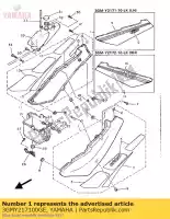 3GMY217100GE, Yamaha, coperchio, lato 1 yamaha fzr 1000, Nuovo